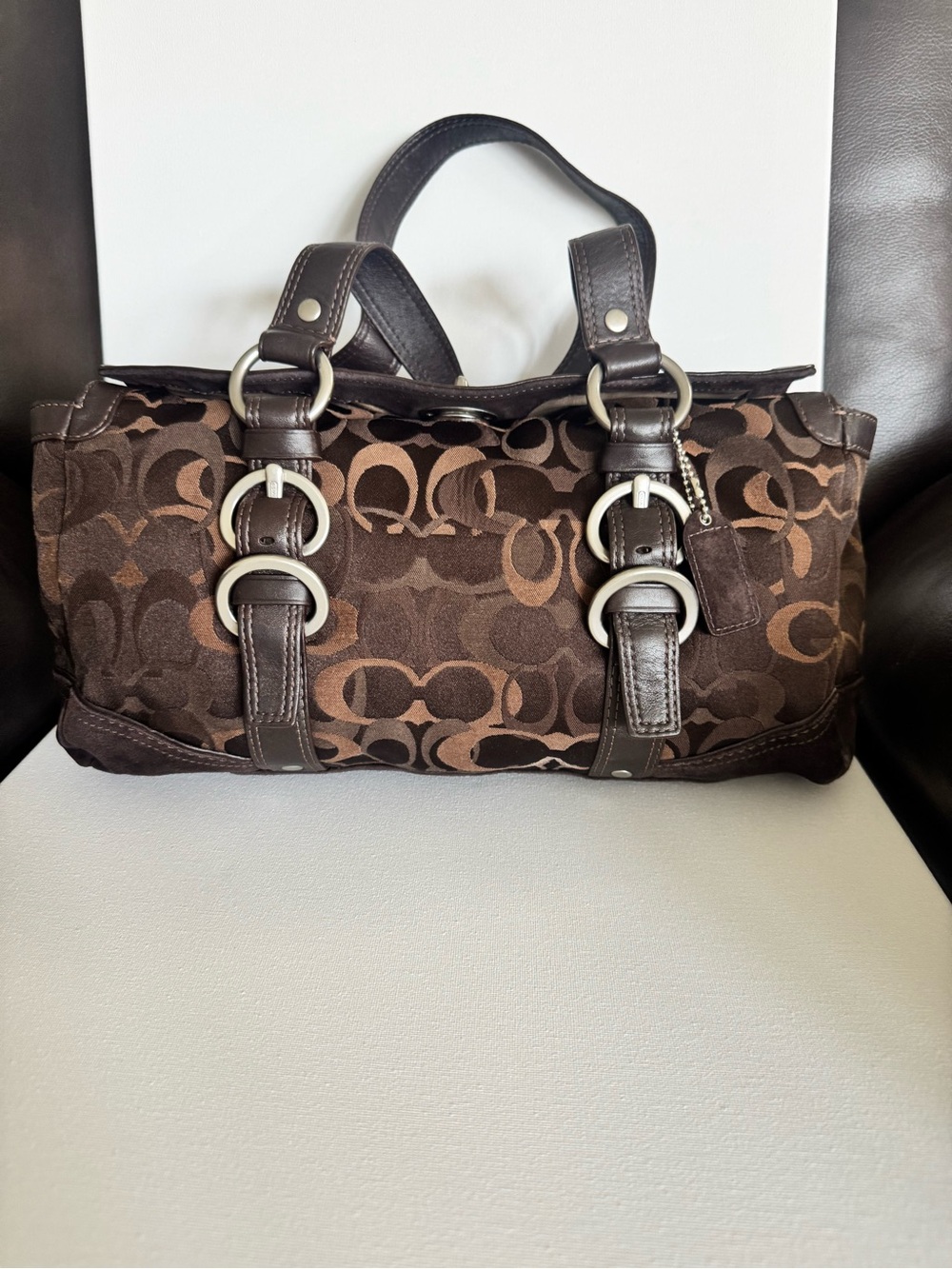 Coach Chelsea Optic Signature Duffle (model 10145)